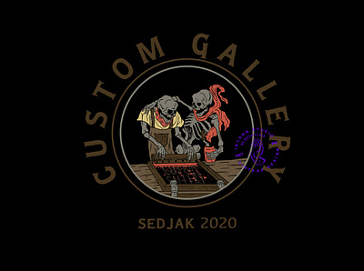 Custom Gallery apparel design branding design illustration logo logodesign logotype vector vintage design vintage logo