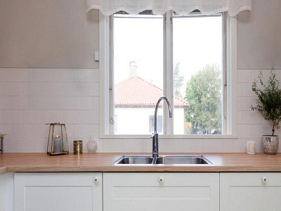 How to Vent a Kitchen Sink under a Window?