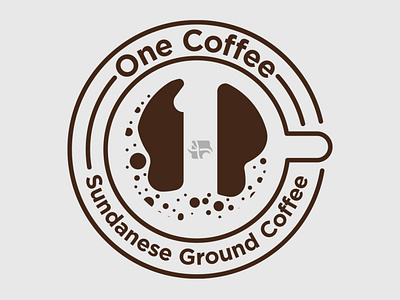 ONE COFFEE VER 2 LOGO DESIGN coffee design logo
