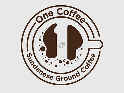 A Mug of Coffee Logo Design with number one
