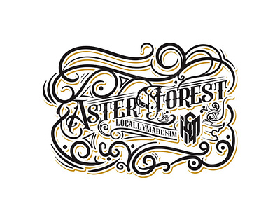 TRIBAL LOGO | ASTERNFOREST logo tribal vintage wordmark