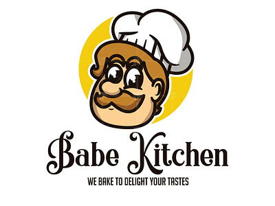 CHEF LOGO | BABE KITCHEN chef illustration logo mascot
