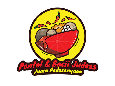 Pentol Logo | Bacii Judess cartoon logo mascot pentol