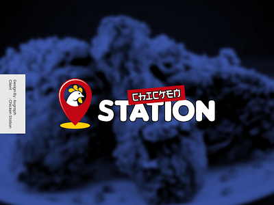 Chicken Station logo Design chicken design logo mascot