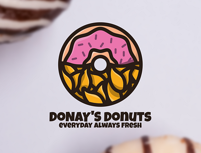 Donuts Logo Design donuts logo logodesign pictorial