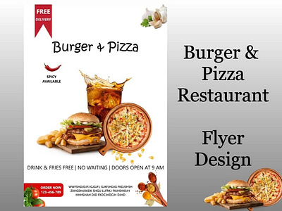 Burger and Pizza Flyer Design