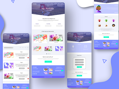 Portfolio Website adobexd adobexdtutorial branding design designer designer portfolio poster design ui ux web youtube