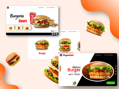 Burger Auto Animate Website Design