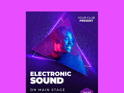 Club Flyer branding design graphic illustration instagram post music flyer photoshop poster socail media