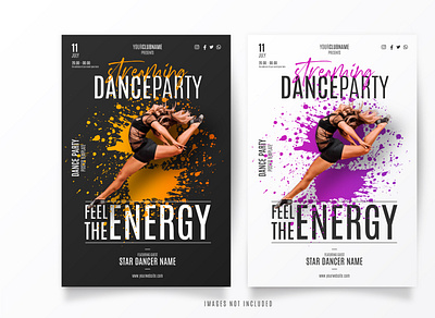 Dance Party branding dance party design graphic illustration instagram post music party photoshop socail media