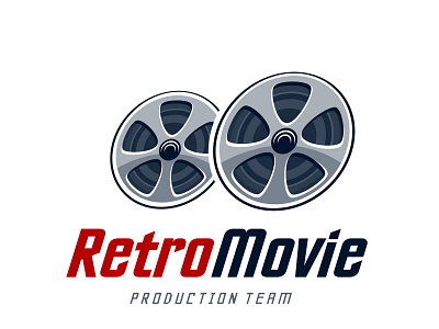 Movies Logo animation branding graphic illustration modern movies logo