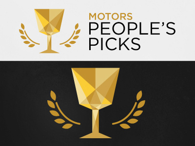 People's Picks logo concept logo trophy