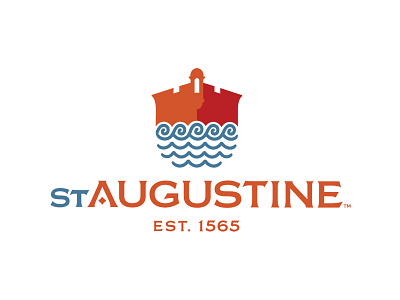 City Of St. Augustine Logo brand brand development city florida fort identity logo st. augustine tourism water