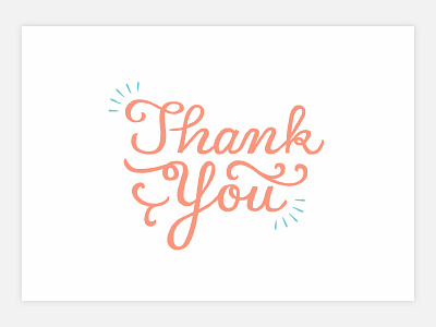 Thank You Cards coral gifts mint offset printing print thank you thank you card turquoise wedding
