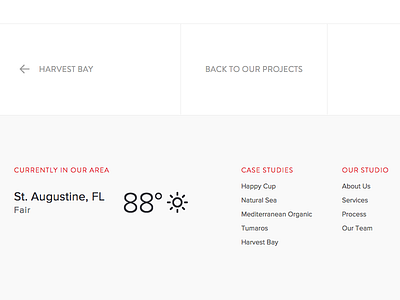 Footer navigation footer navigation projects weather