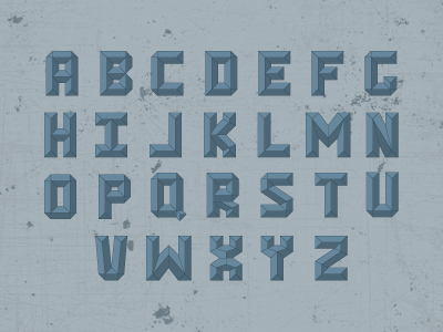 Manufactura Typeface alphabet blue font frame texture type typeface