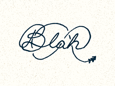 First Sketch of the Day blah hand drawn handmade ink lettering script texture type