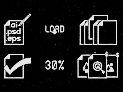 Screen printing site icons icons paper