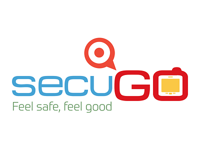 SecuGO Logo alert app design location logo mobile safety security