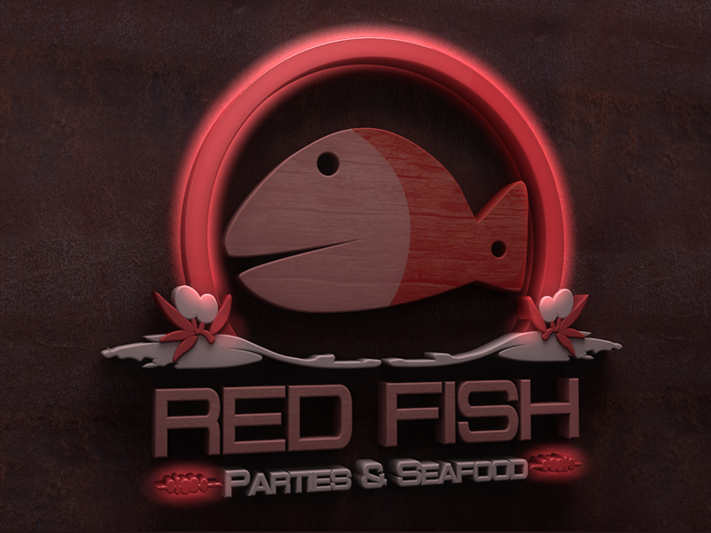 Redfish logo 3D by Luis Alvaro on Dribbble