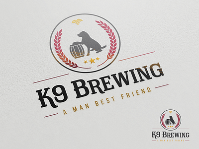 K9 Brewing Logo bar beer brewing dog k9 logo logotype