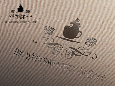 The Wedding Venue Logo bride cafe coffee groom logo venue wedding