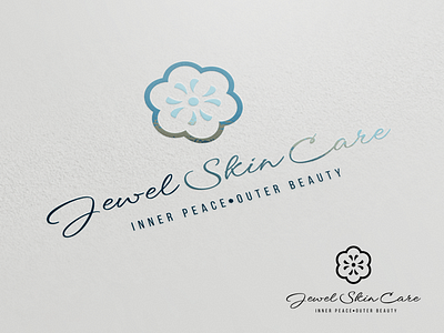 Jewel Skin Care Logo beauty care design jewel logo logotype products skin