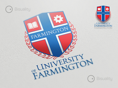 University Of Farmington Logo design farmington logo logotype university