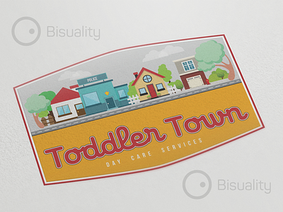 Toddler Town Logo care child children day design kids logo logotype services toddlers toodler town
