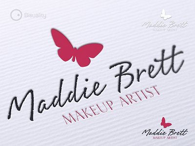 Maddie Brett Makeup Artist Logo artist brett logo logotype maddie makeup