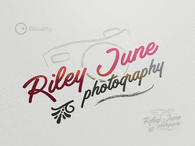 Riley June Photography Logo camera elegant june logo photographer photography riley watermark