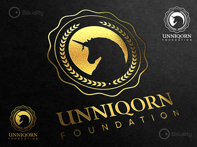 Unniqorn Foundation Logo charities charity children foundation goodwill logo logotype unniqorn veterans women worldwide