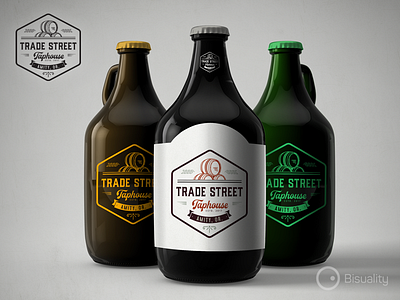 Trade Street Taphouse Logo beer brand drink espresso food logo logotype street taphouse trade tradestreet wine