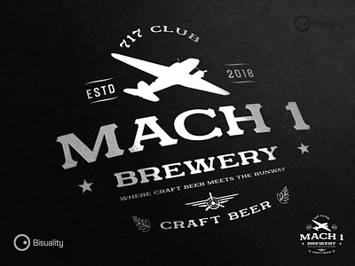 Mach 1 Brewery 717 Club Logotype 717 club bar beer brand brewery business craftbeer logo logotype mach1 pub quality
