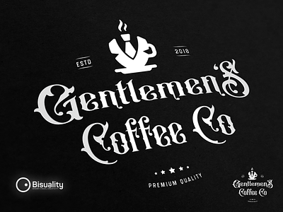 Gentlemens Coffee Co. Logo brand business coffee gentleman gentlemen logo logotype quality vintage