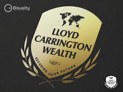 Lloyd Carrington Wealth Logo brand branding business carrington finance financial global investment lloyd logo luxury wealth