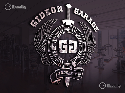Gideon Garage Fitness Sport Military Regimen Logo athletic crossfit fitness gideongarage logo military performance regimen sport