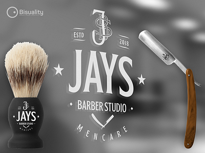 Jays Barber Studio Logo barber barber logo barbershop business hair cut hair salon jaysbarberstudio logo logodesign men men fashion