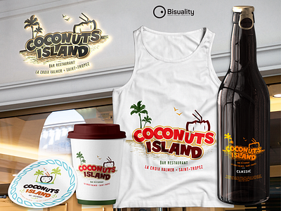 Coconuts Island Logo Saint Tropez, France bar coconutisland coconutsisland coconutsislandbar coconutsislandrestaurant food france la croix valmer logo logodesigner logos lounge restaurant sainttropez