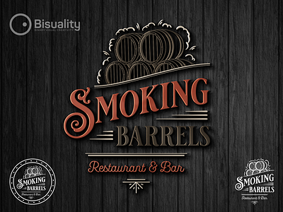 Smoking Barrels UK Bar Logo barsuk logo logodesigner logoshop london londonbar restaurantuk smokingbarrels smokingbarrelsbaruk smokingbarrelsuk unitedkingdom whiskeybar whiskeybaruk