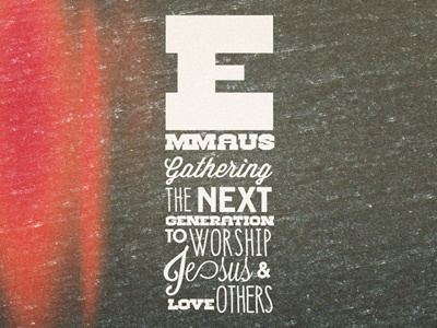 Type Project church youth group illustration type