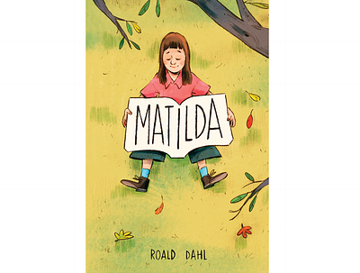 Matilda cover childrensillustration cover cover art cover design illustration illustrator middle grade