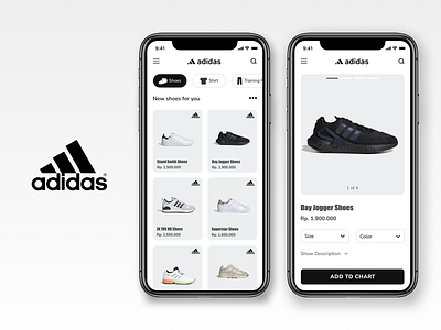 Adidas (E-commerce) design mobile ui ux