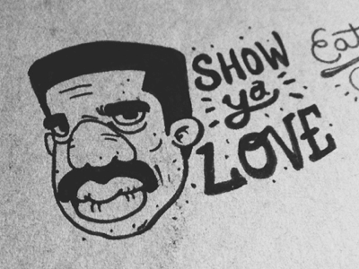 Steve Harvey characters handlettering illustration ink