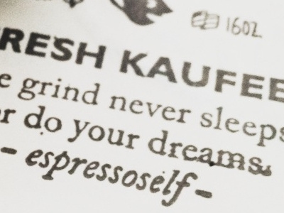 Kaufee Manifesto - Stamped Version branding coffee handlettering icons ink logo sans serif serif stamp