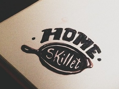 Home Skillet handlettering illustration ink moleskine
