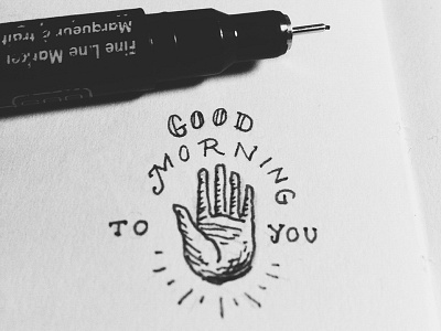 GMTY good handdrawn handlettering lettering morning