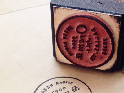 Oram address dallas fresh kaufee handtype stamp