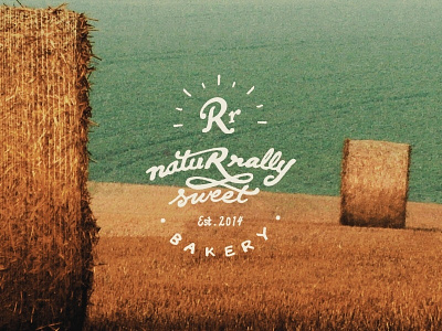 Naturrally Sweet Bakery baked goods bakery design handtype logotype mark overlay