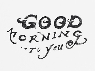 GMTY good morning good type hand lettering hand type lettering texture